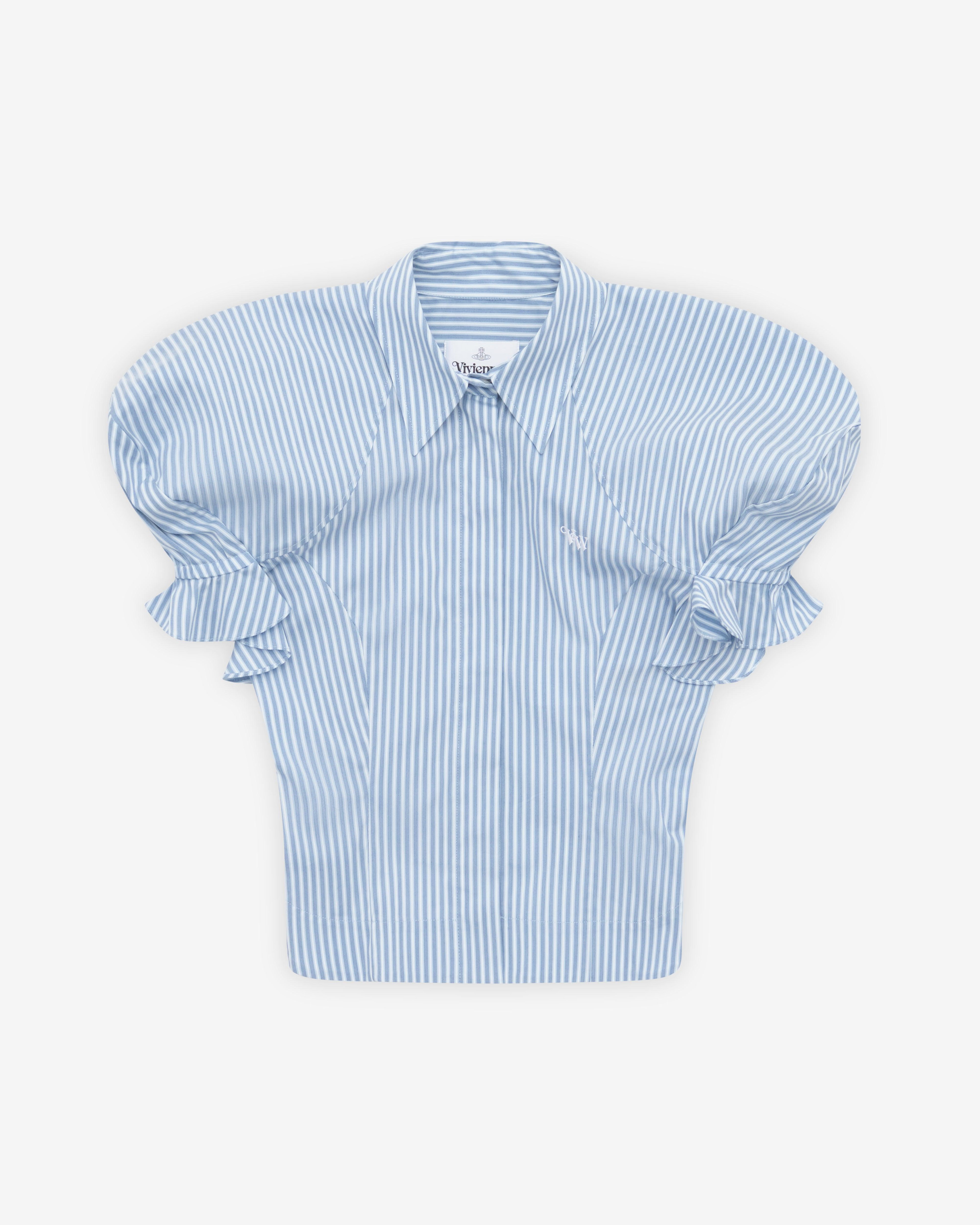 Vivienne Westwood - Women's Gexy Top - (Blue/White) by VIVIENNE WESTWOOD