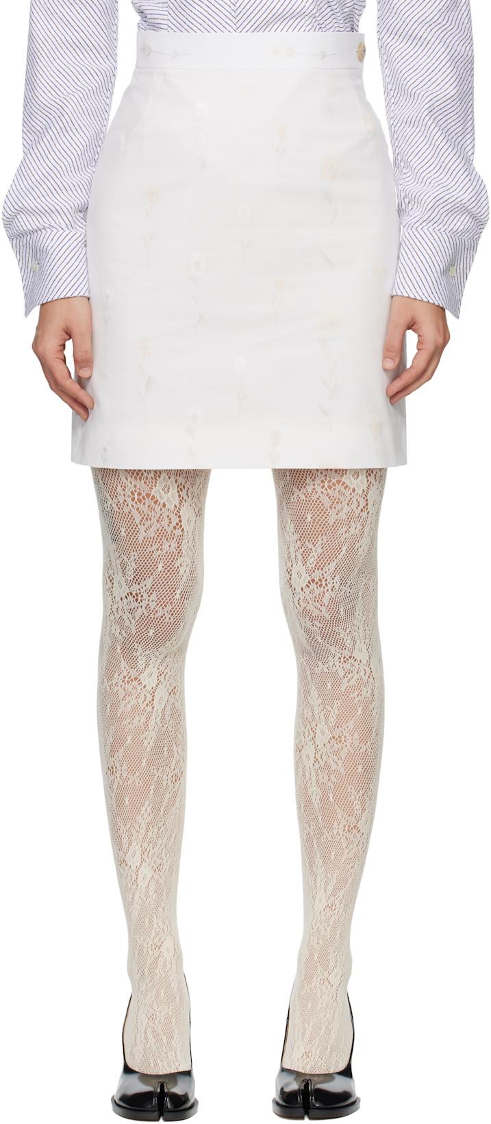White Crotch 45 Miniskirt by VIVIENNE WESTWOOD