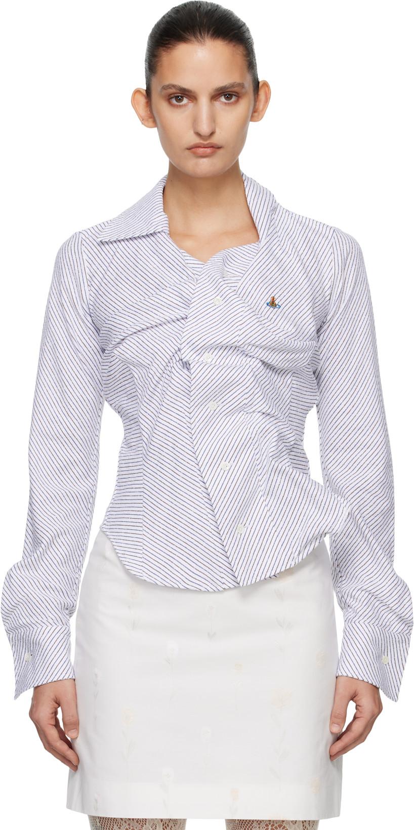 White Drunken Shirt by VIVIENNE WESTWOOD