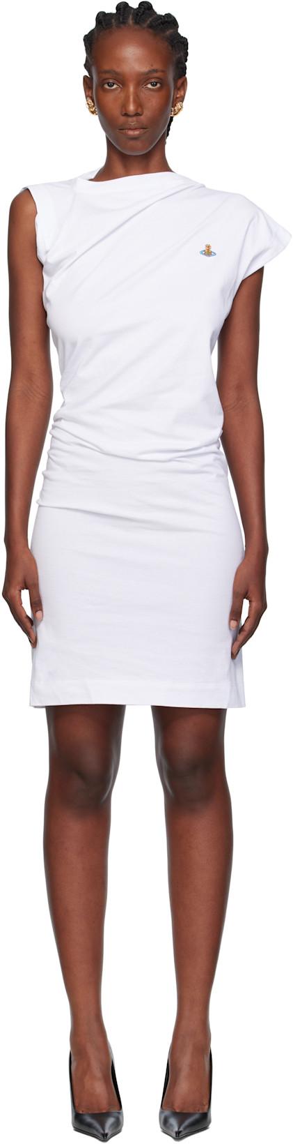 White Hebo Midi Dress by VIVIENNE WESTWOOD
