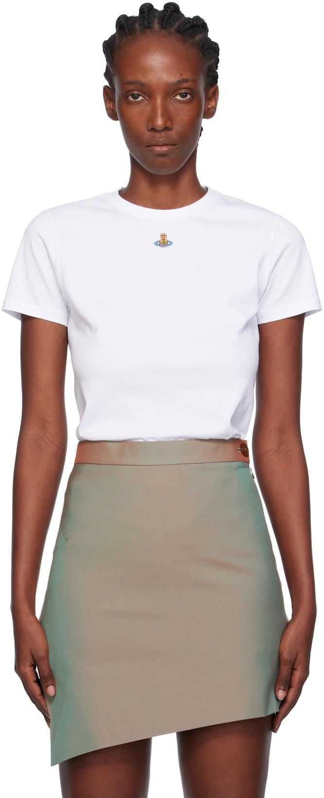 White Orb Peru T-shirt by VIVIENNE WESTWOOD