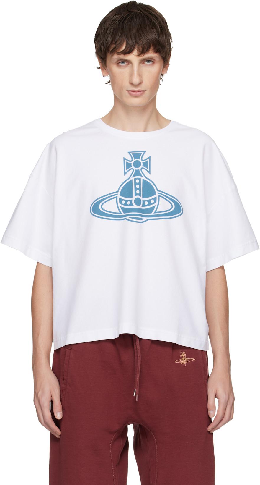 White Paris Orb Box T-shirt by VIVIENNE WESTWOOD