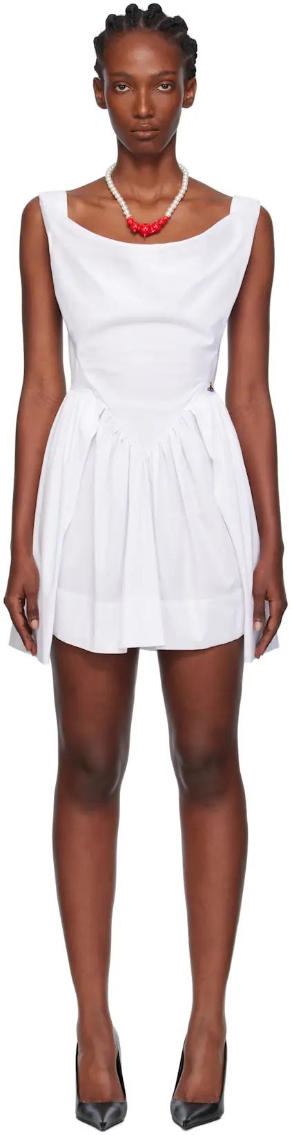 White Sunday Minidress by VIVIENNE WESTWOOD