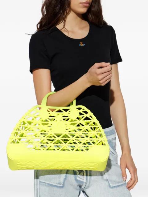 X-Ray Orb-detail lattice tote bag by VIVIENNE WESTWOOD