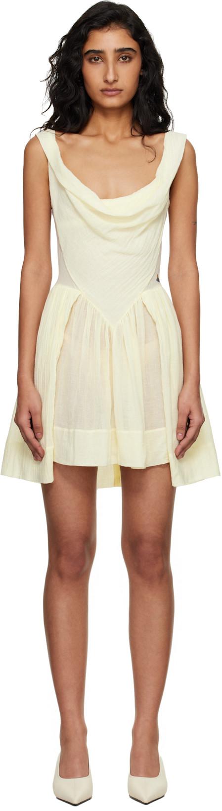 Yellow Sunday Minidress by VIVIENNE WESTWOOD