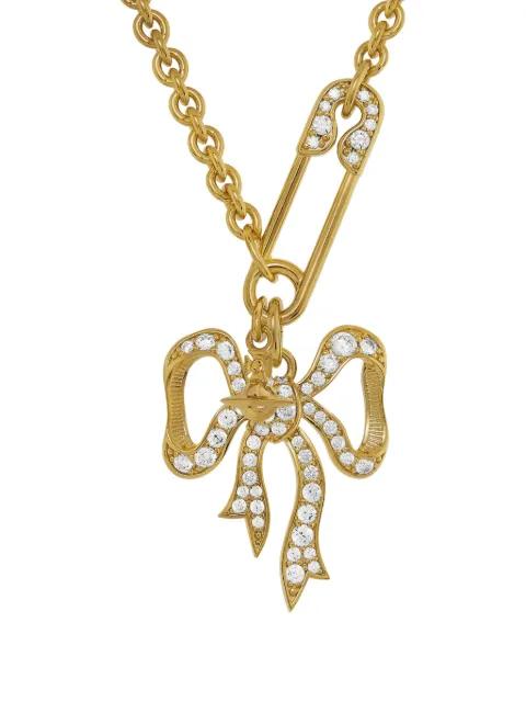 bow safety pin necklace by VIVIENNE WESTWOOD