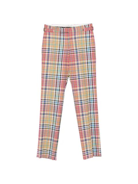 buckle check trousers by VIVIENNE WESTWOOD