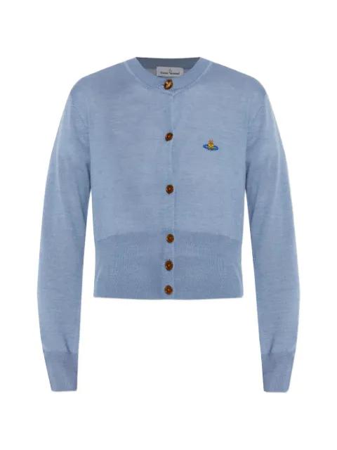 buttoned logo cardigan by VIVIENNE WESTWOOD