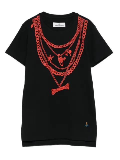 chain-print T-shirt by VIVIENNE WESTWOOD