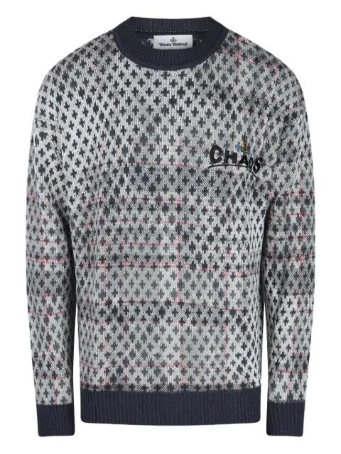 checked houndstooth sweater by VIVIENNE WESTWOOD