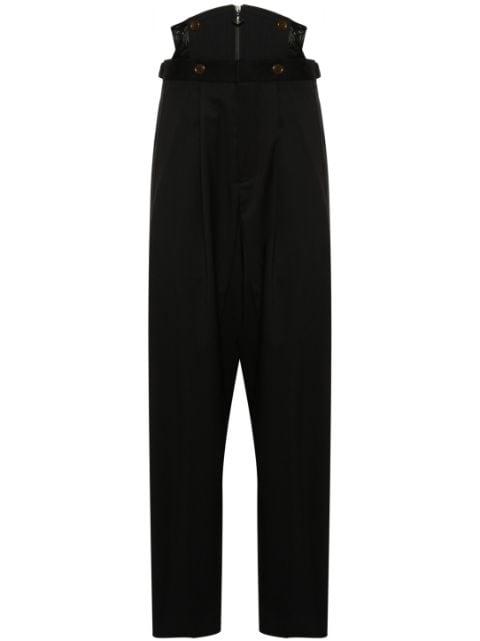 corset-detail trousers by VIVIENNE WESTWOOD