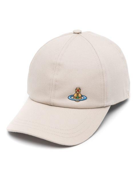cotton Orb-embroidery baseball cap by VIVIENNE WESTWOOD