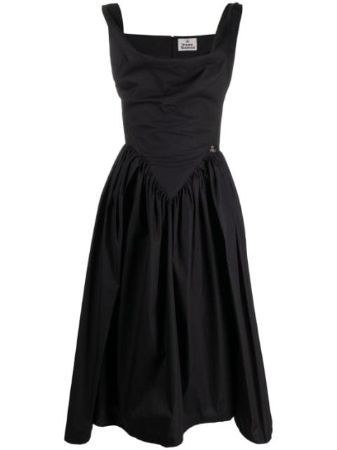 cowl-neck corset dress by VIVIENNE WESTWOOD