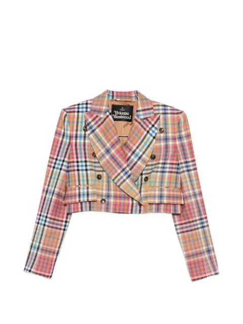 double-breasted check jacket by VIVIENNE WESTWOOD