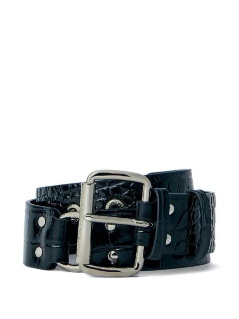 embossed buckle leather belt by VIVIENNE WESTWOOD