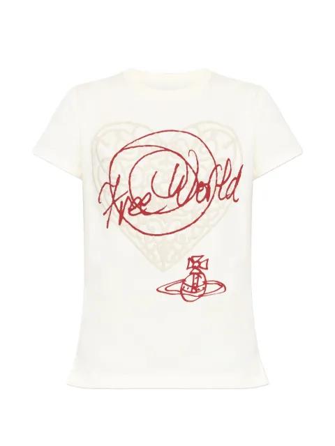 embroidered T-shirt by VIVIENNE WESTWOOD
