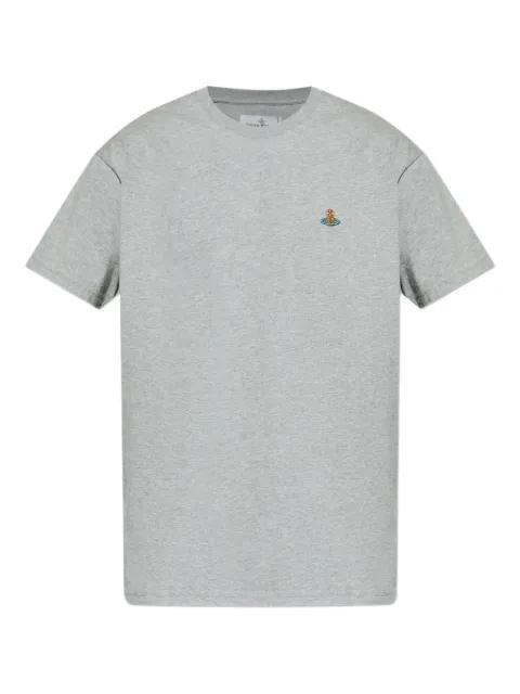 embroidered-logo t-shirt by VIVIENNE WESTWOOD