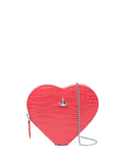 heart-shape croc-effect crossbody bag by VIVIENNE WESTWOOD