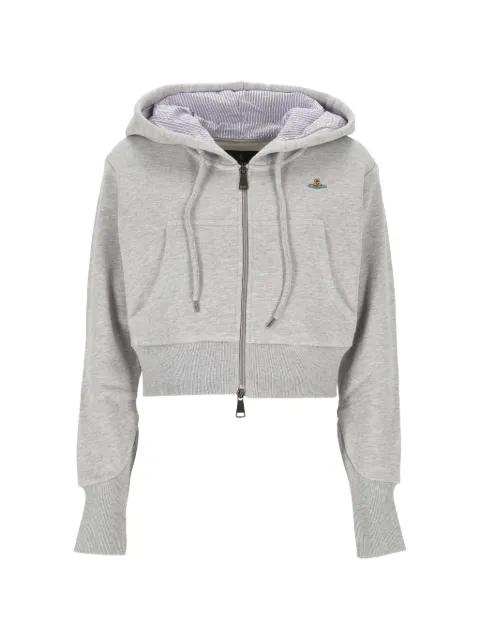 hoodied striped knitwear by VIVIENNE WESTWOOD