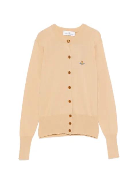 logo-embroidered cardigan by VIVIENNE WESTWOOD