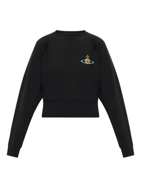 logo-embroidery round-neck sweatshirt by VIVIENNE WESTWOOD