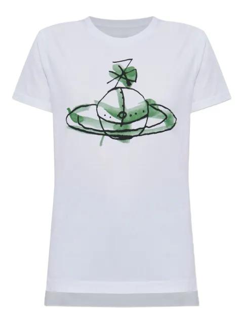 logo-print T-shirt by VIVIENNE WESTWOOD