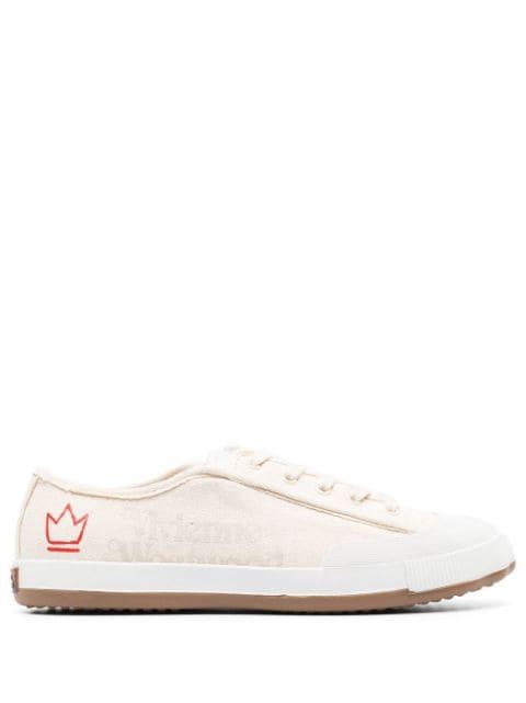 logo-print low-top sneakers by VIVIENNE WESTWOOD