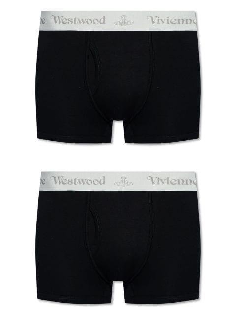logo-waistband organic-cotton blend boxers by VIVIENNE WESTWOOD