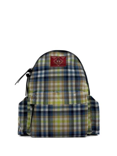 medium George check-pattern logo-patch backpack by VIVIENNE WESTWOOD