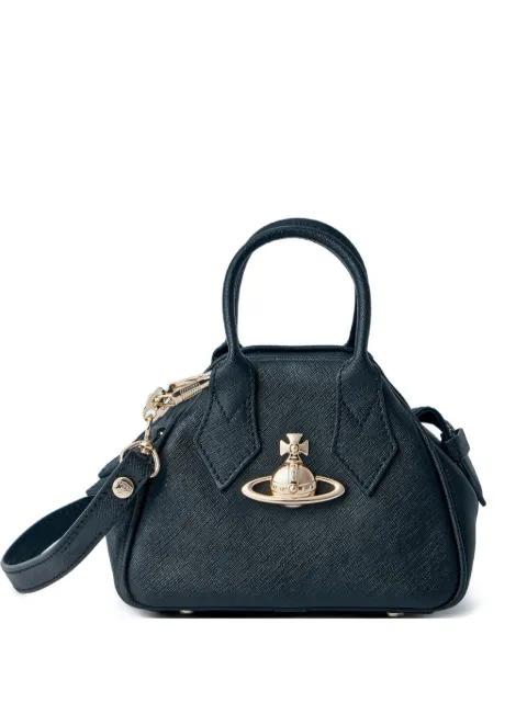 mini Yasmine top-handle textured tote bag by VIVIENNE WESTWOOD
