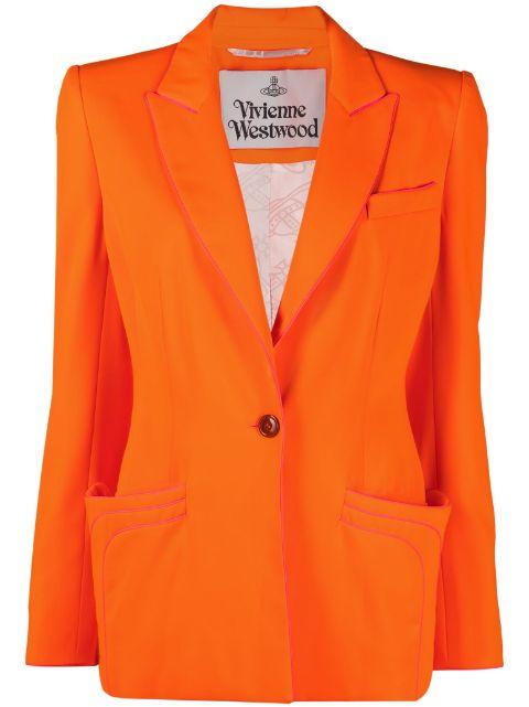 multiple-pocket single-breasted blazer by VIVIENNE WESTWOOD