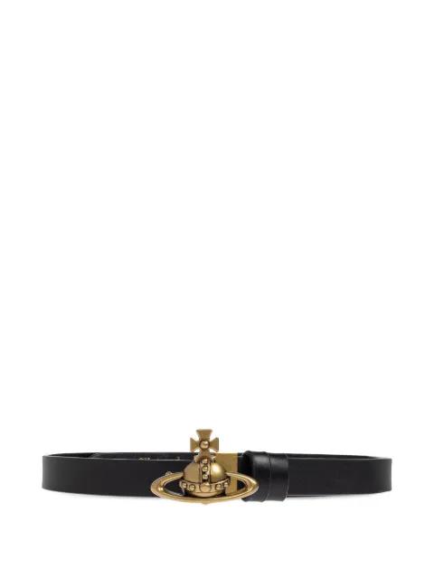 orb buckle leather belt by VIVIENNE WESTWOOD