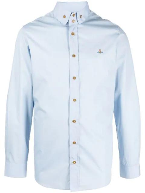orb-embroidered organic-cotton shirt by VIVIENNE WESTWOOD