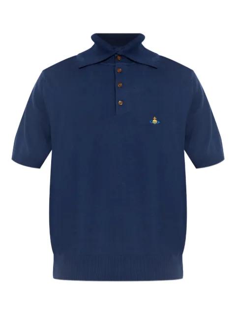 orb-embroidered polo shirt by VIVIENNE WESTWOOD