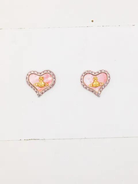 orb heart earrings by VIVIENNE WESTWOOD