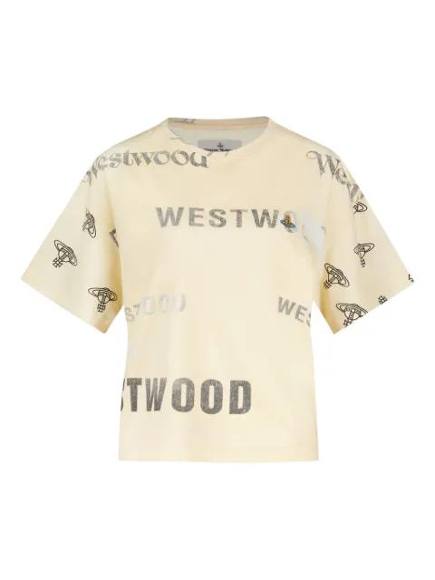 orb-logo cotton shirt by VIVIENNE WESTWOOD