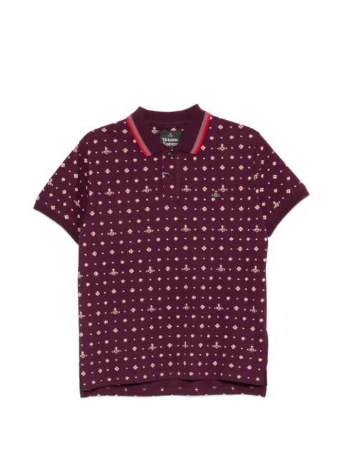 orb print polo shirt by VIVIENNE WESTWOOD