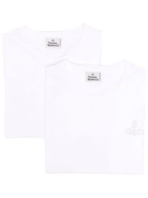 pack-of-two Orb logo-print T-shirt by VIVIENNE WESTWOOD