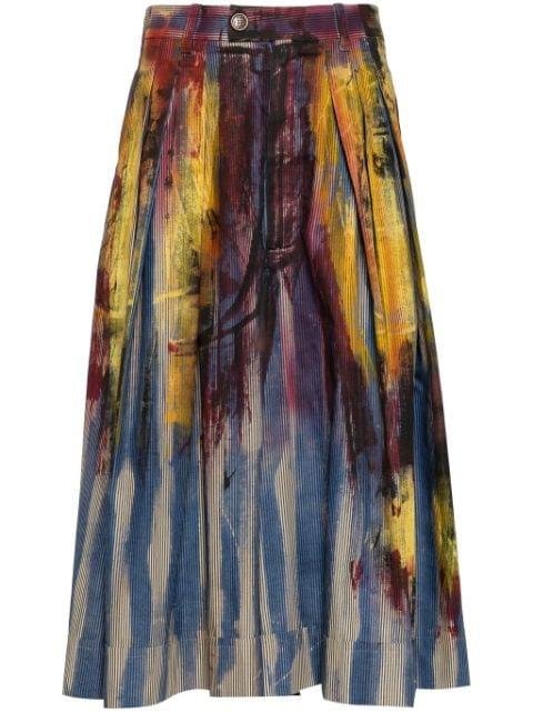 painterly pleated culottes by VIVIENNE WESTWOOD