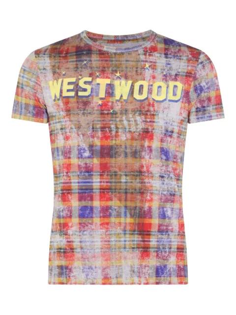 plaid-print Westwood T-shirt by VIVIENNE WESTWOOD