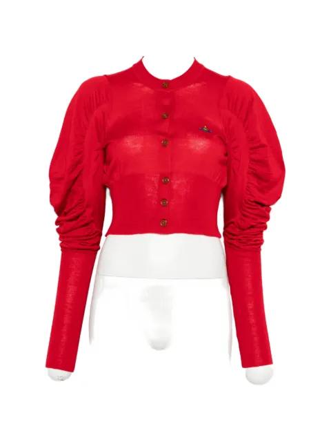 puff-sleeve cardigan by VIVIENNE WESTWOOD