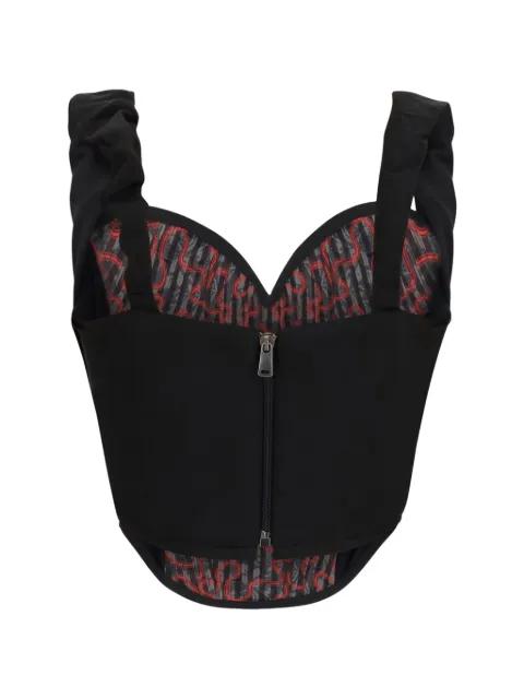 ruched strap corset top by VIVIENNE WESTWOOD