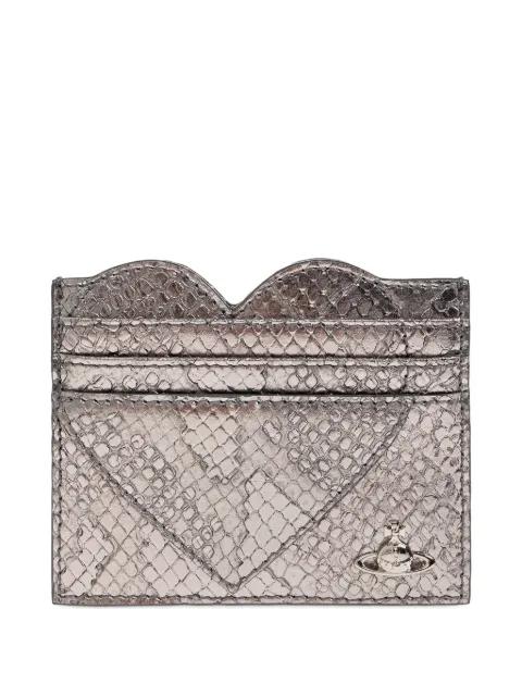 snake-effect heart-shaped card holder by VIVIENNE WESTWOOD