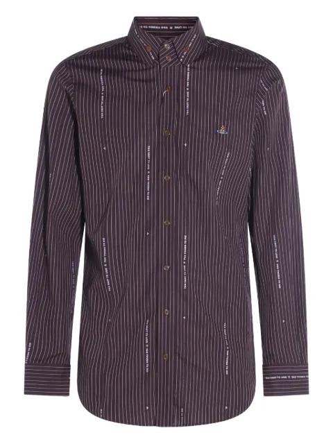 striped buttoned shirt by VIVIENNE WESTWOOD