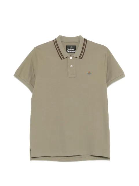 striped collar polo shirt by VIVIENNE WESTWOOD