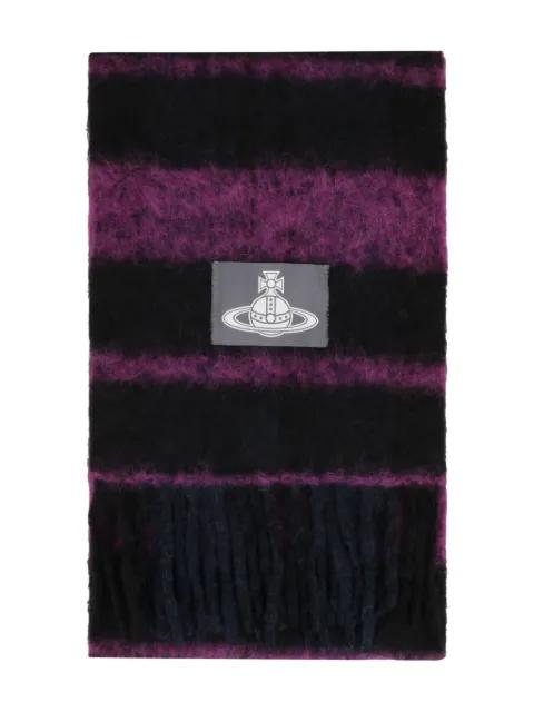 striped-pattern fringed scarf by VIVIENNE WESTWOOD