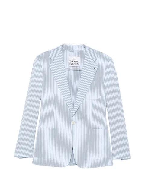 striped single-breasted blazer by VIVIENNE WESTWOOD