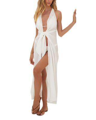 Mita Long Front Tie Swim Cover-Up by VIX PAULA HERMANNY