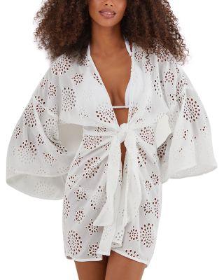 Perola Eyelet Swim Cover-Up by VIX PAULA HERMANNY
