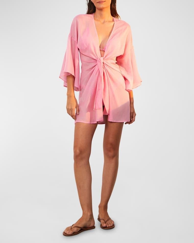 Solid Perola Knot Short Coverup by VIX PAULA HERMANNY